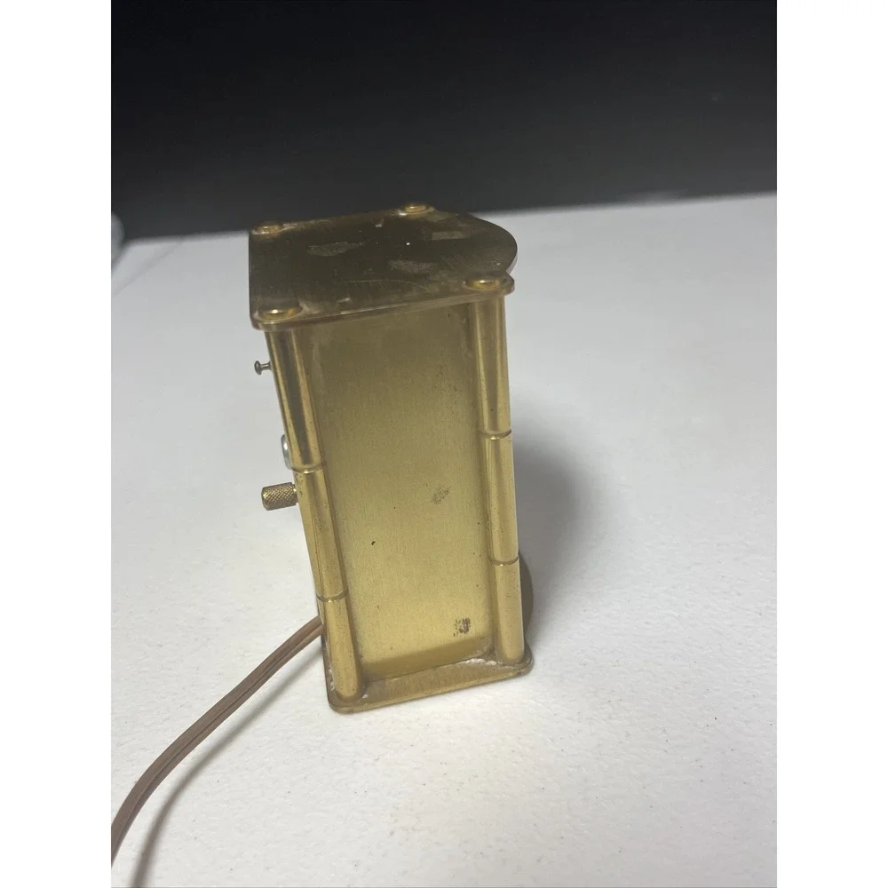 Vintage Brass Ingraham Alarm Clock Model 34-117 Working